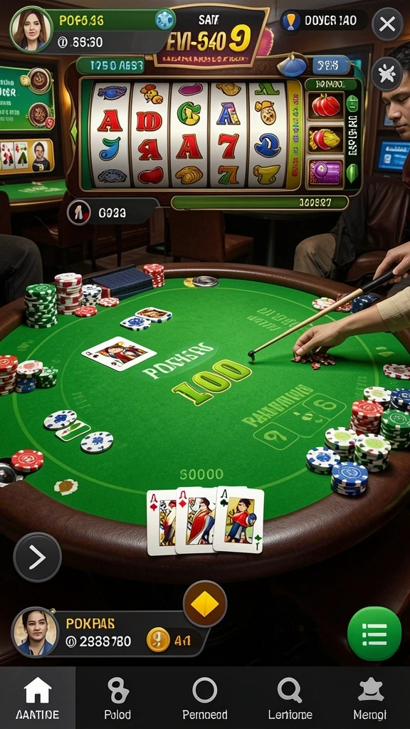 Tampilan antarmuka utama game 3446.