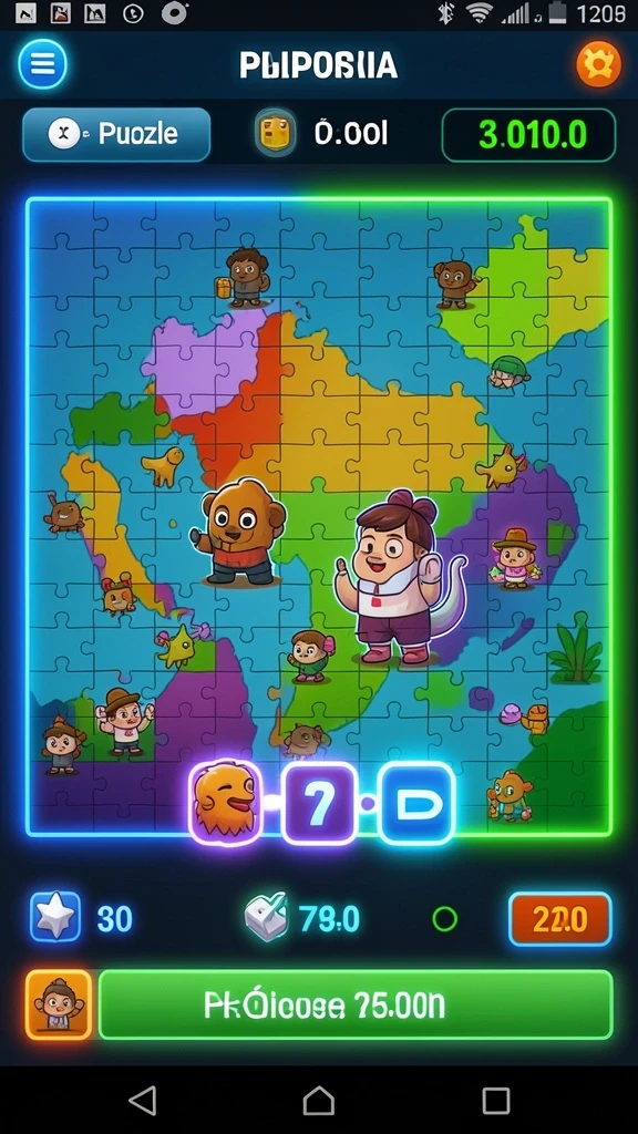 Screenshot menunjukkan tampilan awal permainan yang menarik.