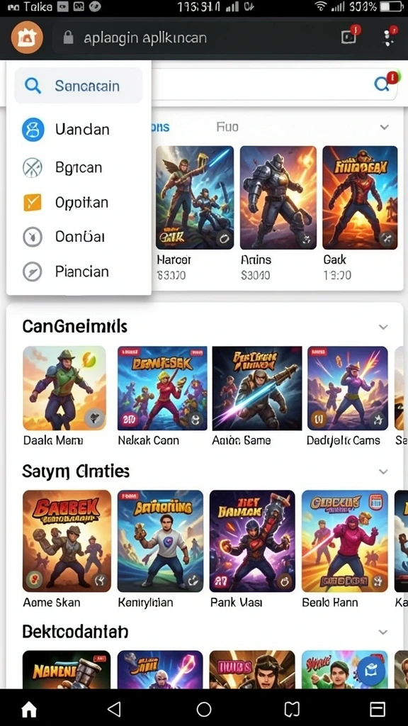 Screenshot menunjukkan karakter utama dalam aksi yang mendebarkan.