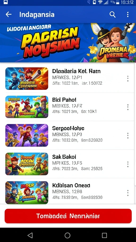 Tampilan utama aplikasi 9ET yang menarik.