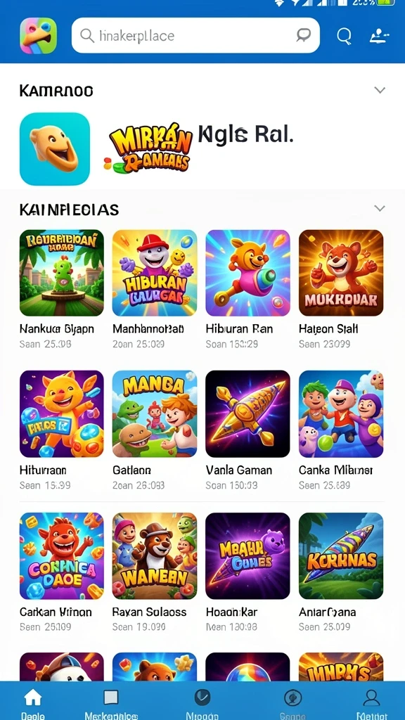 Tampilan awal aplikasi CINA365 yang menarik.