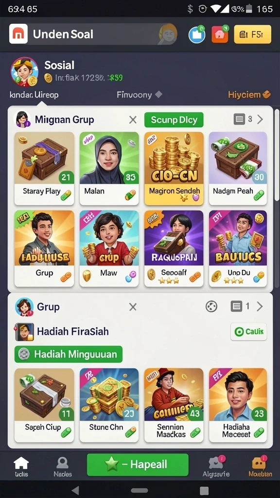 Fitur bonus harian yang menggiurkan.