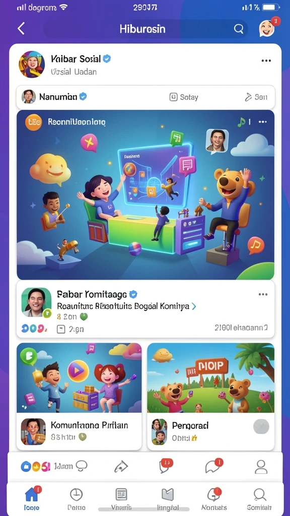 Ilustrasi karakter yang menarik dan beragam.