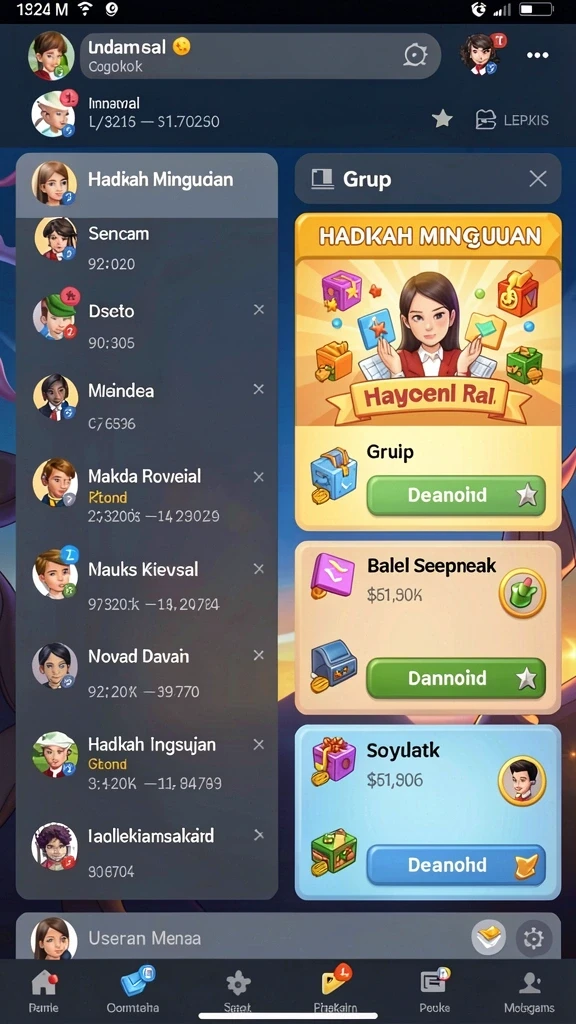 Karakter unik dengan desain menarik yang menghidupkan cerita.