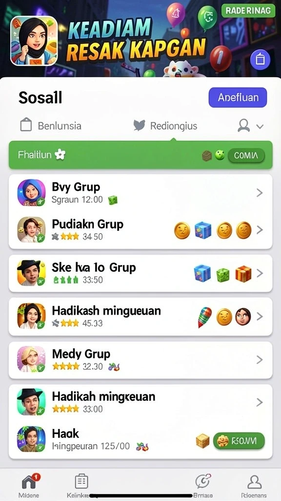 Tampilan utama game GOLDRAJA yang menarik.