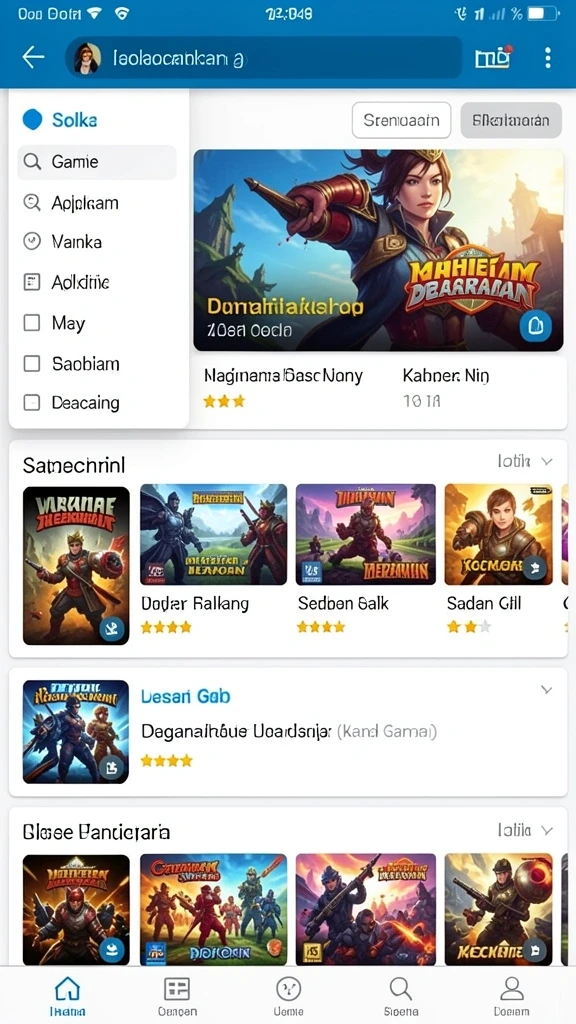 Leaderboard menunjukkan peringkat pemain secara real-time.