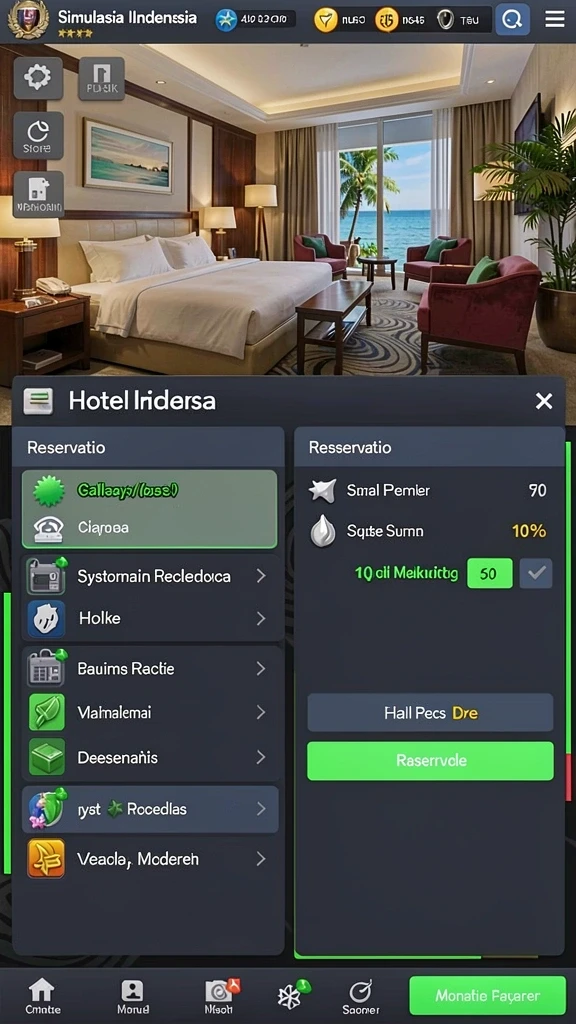 Tampilan antarmuka aplikasi yang modern.