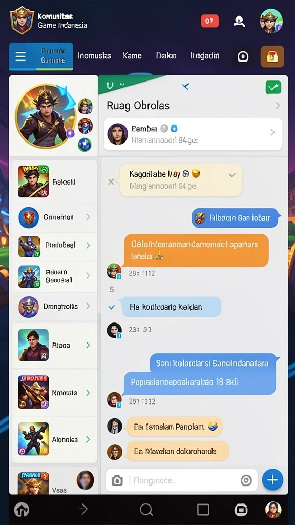 Mode permainan yang seru dan beragam.