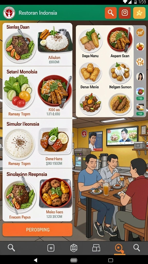 Berbagai jenis mode permainan yang tersedia.