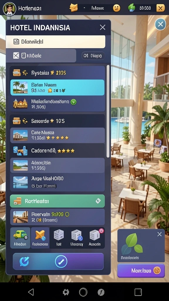 Screenshot menunjukkan keindahan grafis dalam permainan.