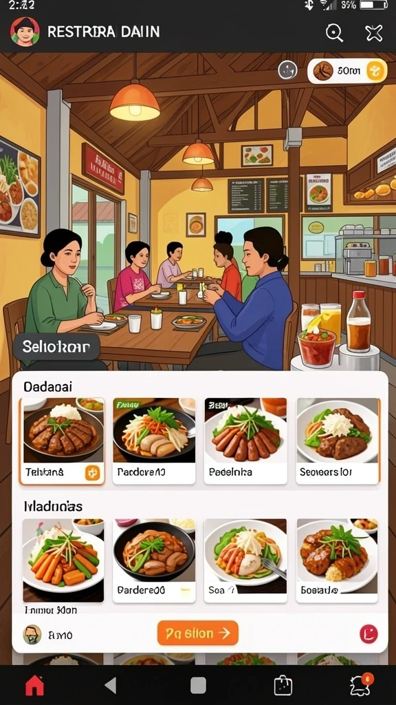 Layar utama LMBASLOT dengan berbagai pilihan mesin slot.