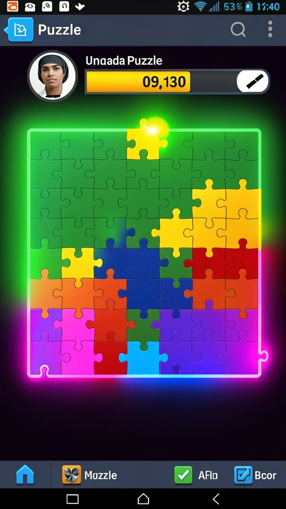 Tangkapan layar dengan grafik menawan di level awal.