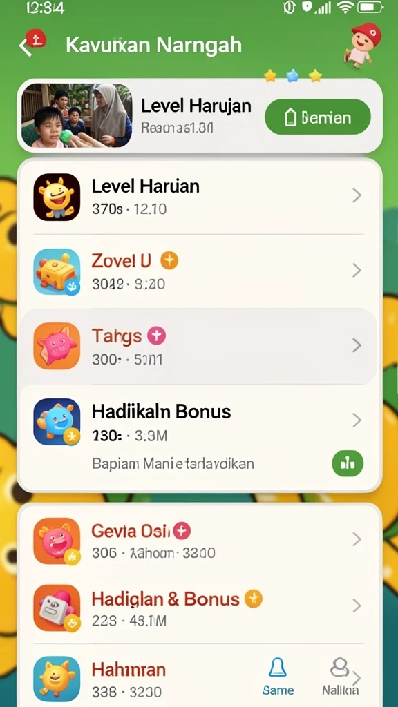 Tampilan antarmuka yang simpel dan menarik.