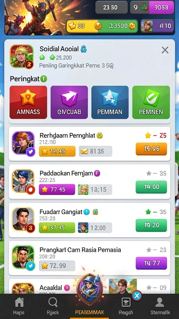 Fitur live draw untuk pengalaman real-time.