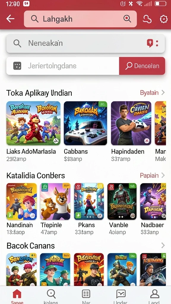 Antarmuka utama PESONA77 yang menarik.