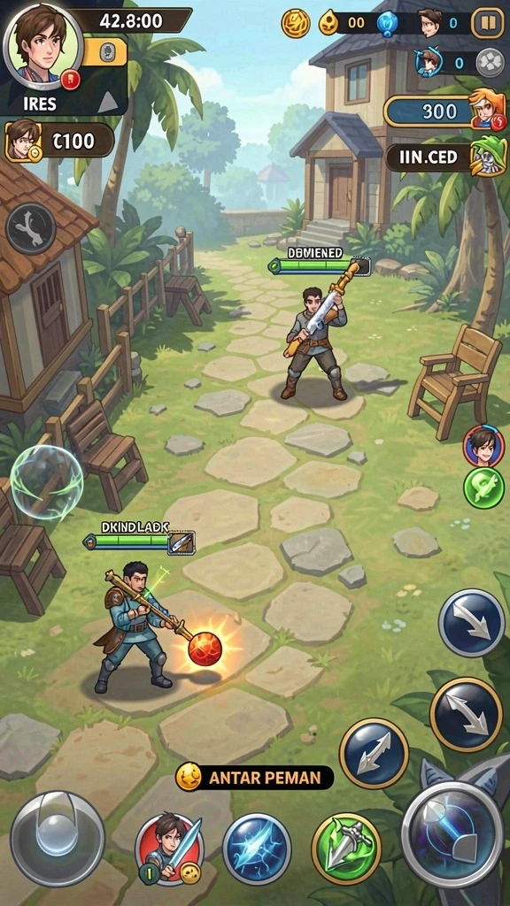 Fitur multiplayer yang mengasyikkan untuk bermain bersama teman.