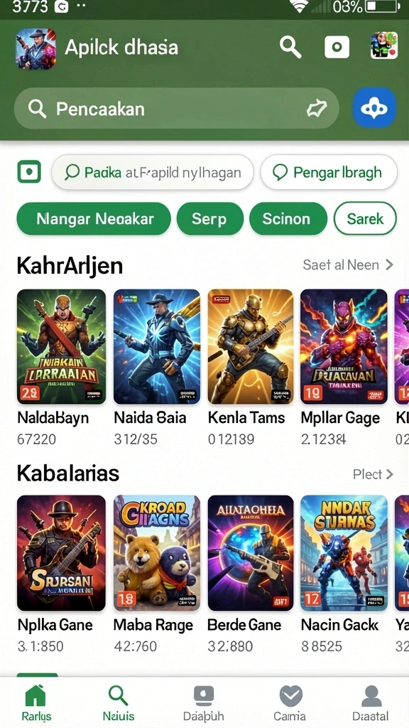 Tangkapan layar menampilkan petualangan epik di level pertama.