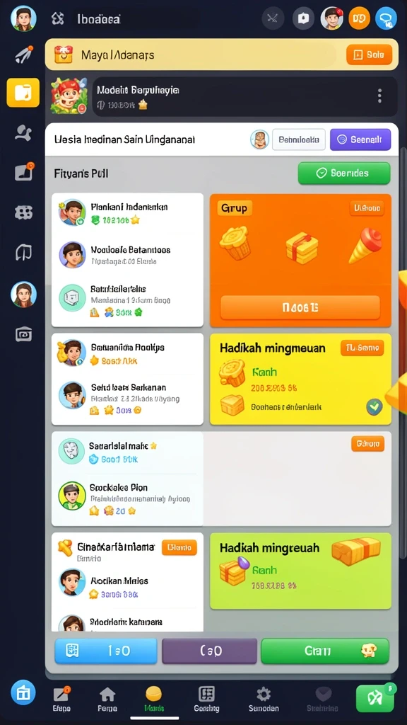 Tampilan antarmuka pengguna yang menarik dan ramah.