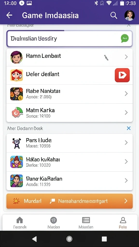 Berinteraksi dengan pemain lain melalui fitur chat.