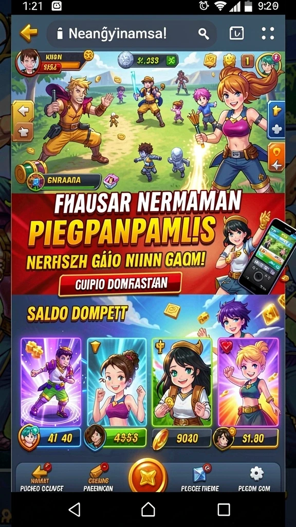 Karakter utama yang siap petualangan.