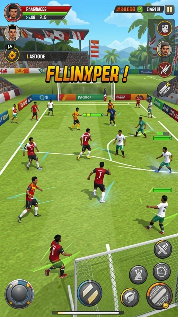 Momen seru dalam pertandingan multiplayer.