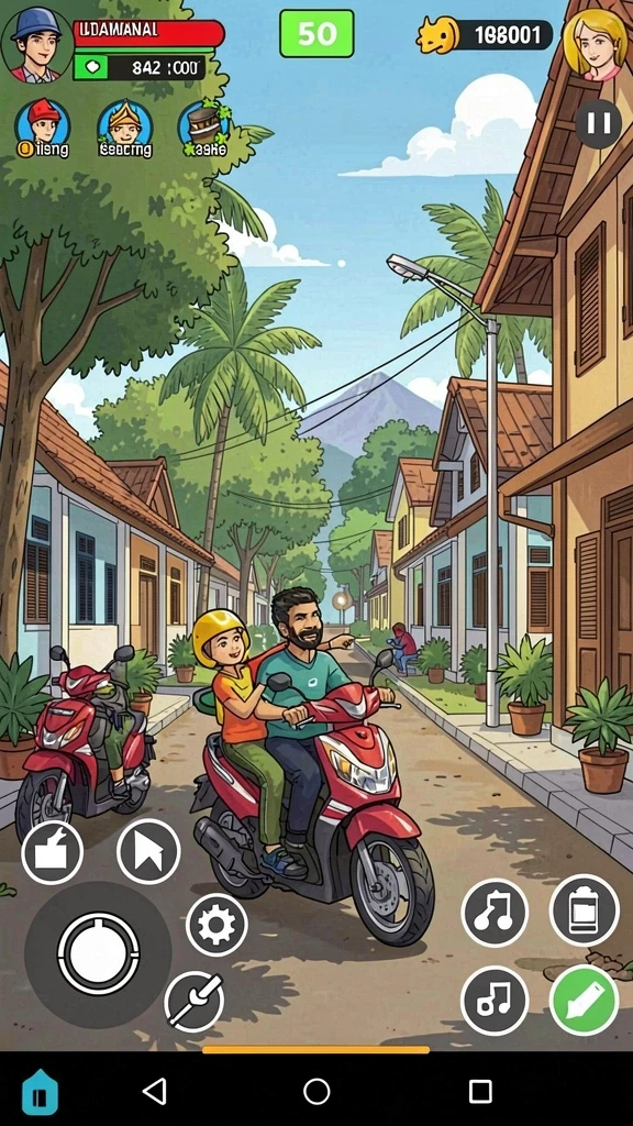 Fitur multiplayer yang menghubungkan pemain secara real-time.